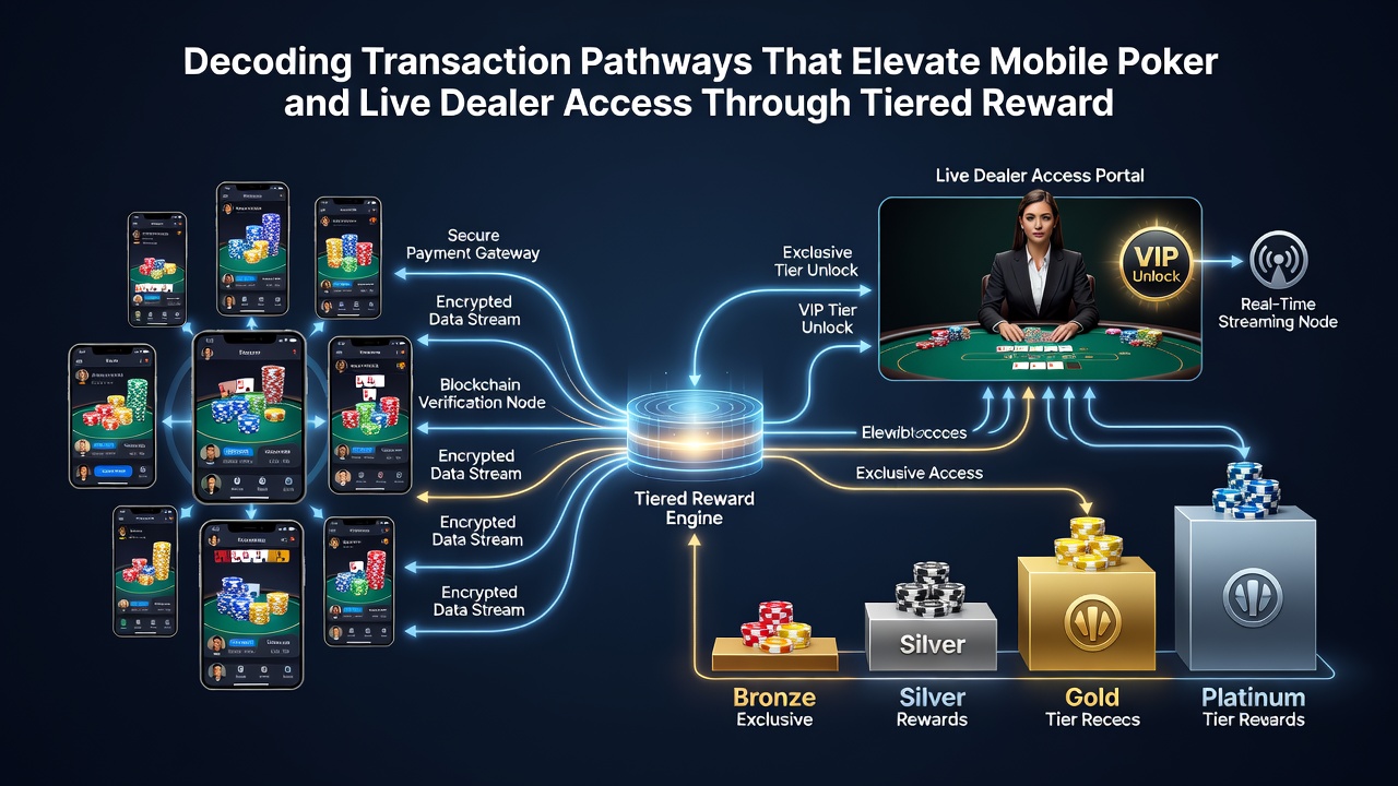 Live-Dealer-Tische und mobile Poker-Sessions mit integrierten Belohnungspfaden