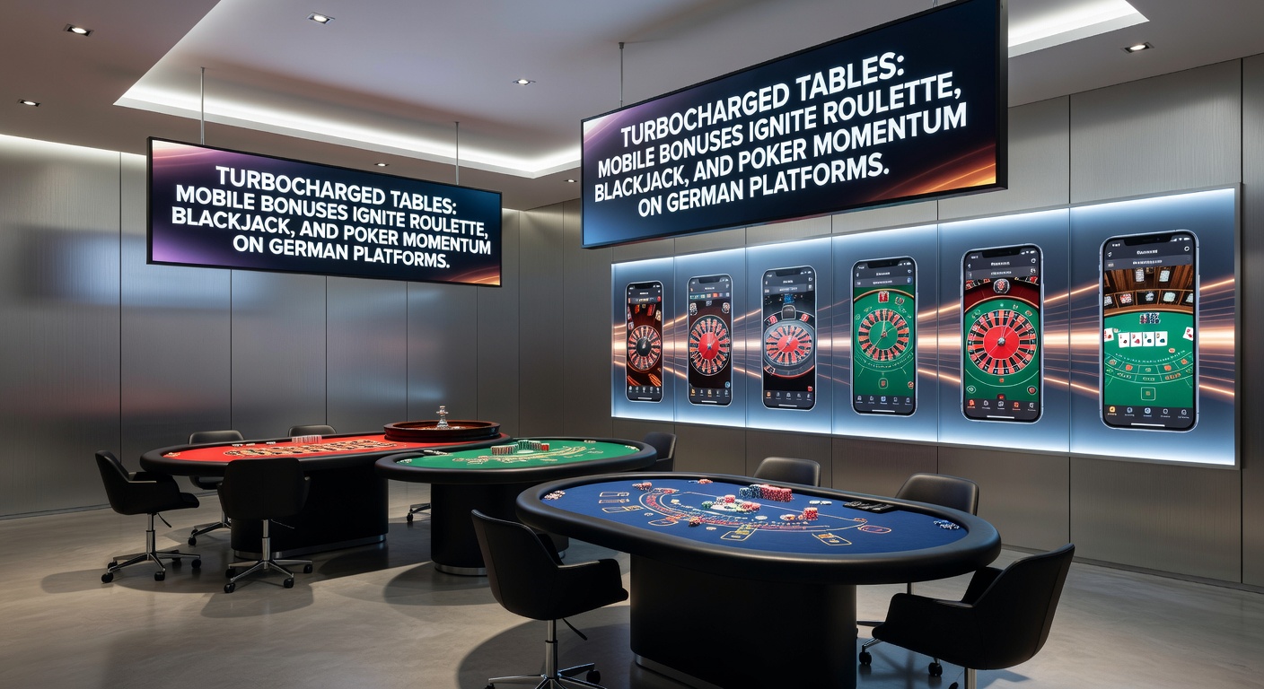 Mobilgerät zeigt Roulette-Tisch mit aktiven mobilen Boni auf einer deutschen Casino-Plattform