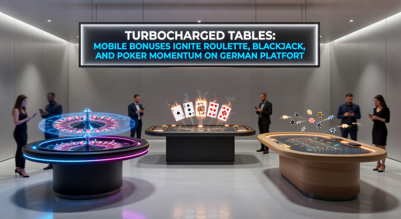 Blackjack-Tisch auf Smartphone mit angezeigten Bonus-Multiplikatoren und Poker-Chips im Hintergrund